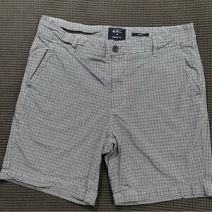 Ben Sherman Stretch Gingham Shorts Men’s Regular Fit 34W Cotton Spandex